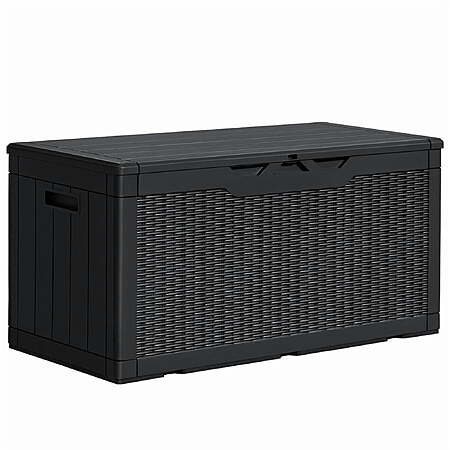 $62.49: Homall 100 Gallon Outdoor Patio Box Deck Plastic Resin Storage Box Backyard, Black at Walmart.com