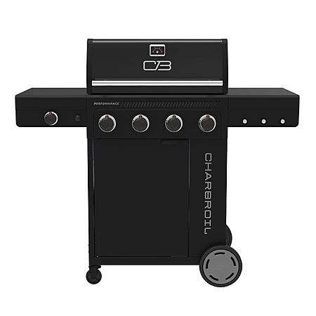 [Prime]$234.64: Charbroil Performance Series 4-Burner Gas Grill Cabinet with Side Burner, Black(463253925) at Amazon