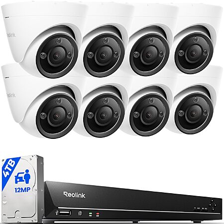 [Prime] $874.99: REOLINK 16CH 12MP PoE Security Camera System with 4TB HDD RLK16-1200D8-A at Amazon