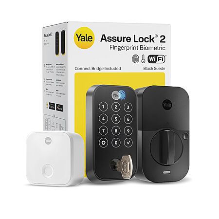[Prime] $179.53: Yale Extended Range WiFi Smart Lock Deadbolt, Fingerprint Keyless Entry at Amazon