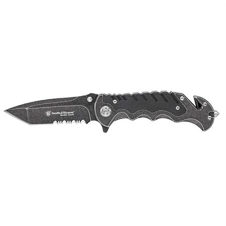 [Prime] $15.62: Smith & Wesson Border Guard Knife, 8.3", 3.5" Serrated Tanto Blade, Aluminum Handle at Amazon