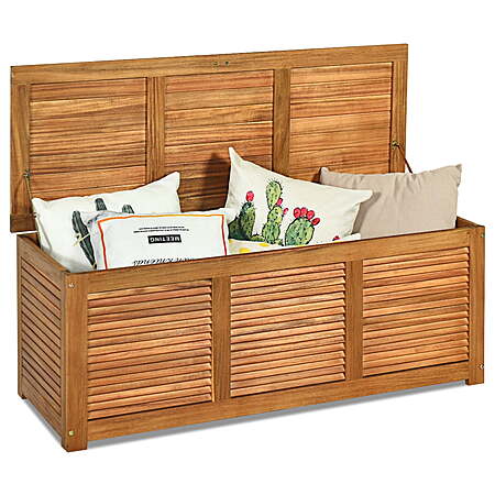 46-Gallon Costway Acacia Wood Deck Storage Box $105 + Free S&H