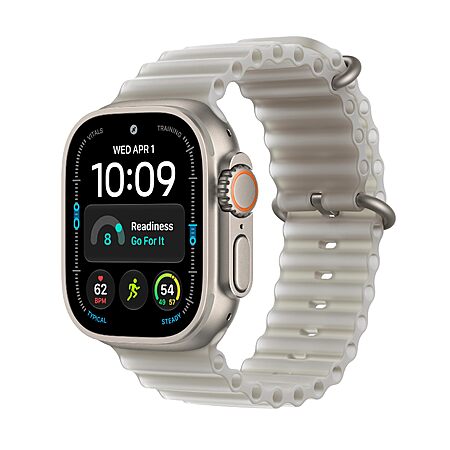 $699.99: Apple Watch Ultra 4 GPS + Cellular 49mm Smartwatch( Natural Titanium with Translucent Gray Ocean Band) at Amazon