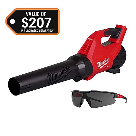 $145: Milwaukee M18 Fuel 18V Brushless Battery Leaf Blower w/ Tinted Safety Glasses at HomeDepot