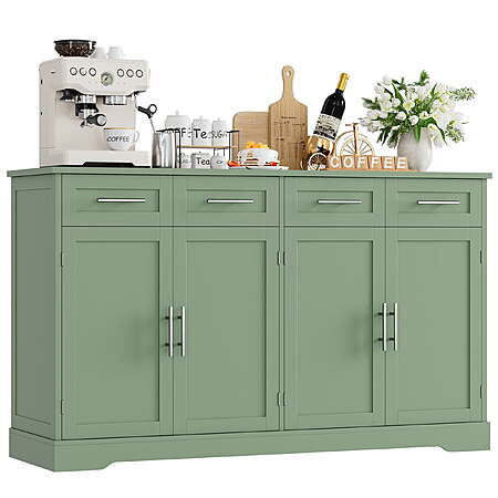 [AC]Homfa 59" Farmhouse Buffet Cabinet with 4 Drawers and 4 Doors, Green $161.48 + Free S&H at Walmart