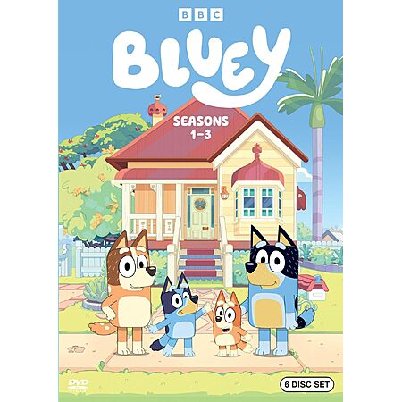 Bluey: Seasons 1-3 (DVD) $9.99 + Free S&H at Amazon