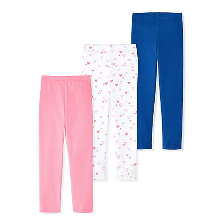 3-Pk Garanimals Newborn, Baby & Toddler Girl Cotton Pull-on Leggings (Various) $3.85