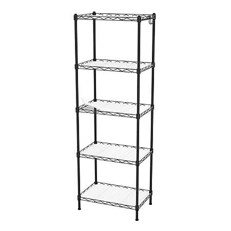 $35.99: WORKPRO 550 lbs 5-Tier Metal Shelving Unit, 17"W x 11.5"D x 51.5"H at Walmart.com