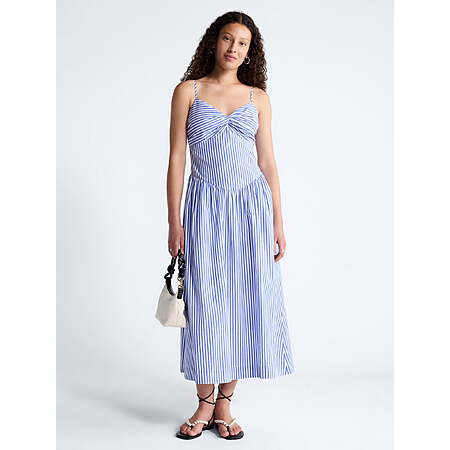 $8.09: Free Assembly Women's Twist Front Sleeveless Maxi Dress with Drop Waist, Sizes M-XXL at Walmart.com
