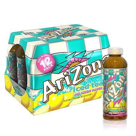 AriZona Lemon Tea - 16 Fl Oz (12 Pack)