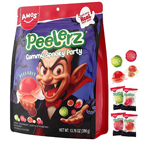 13.76 oz Amos Peelerz Halloween Gummy Candy Mix $7.99 + Free S&H w/ Walmart+ or $35+