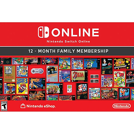 Nintendo Switch Online Family Membership 12 Month [Digital Code] at Newegg