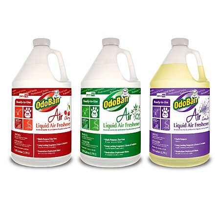 $21.86: 3 Pk 128 Fl Oz OdoBan Professional Series Ready-to-Use Air Liquid Air Freshener at Amazon