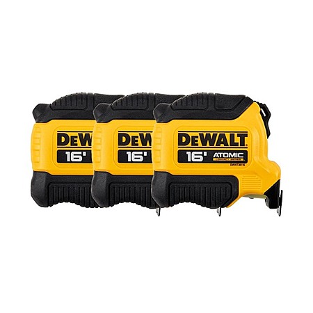 3 PACK Dewalt DWHT38116S 16ft x 1-1/8 in. Tape Measure at Woot!