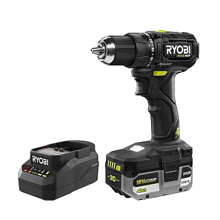 RYOBI ONE+ HP 18V Brushless Cordless Compact 1/2 in. Drill/Driver 30th Anniversary Kit with 4.0 Ah Battery and Charger at HomeDepot