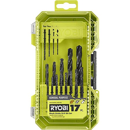 $8.97: RYOBI Black Oxide Drill Bit Set (17-Pieces) at HomeDepot - 2026 ...
