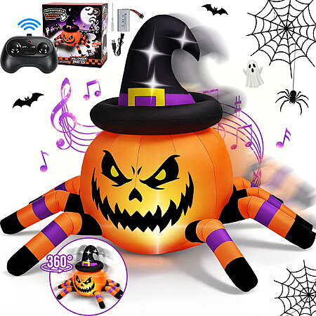 $27.99: Firstness 2.4GHz Remote Control Inflatable Pumpkin Spider Car w ...