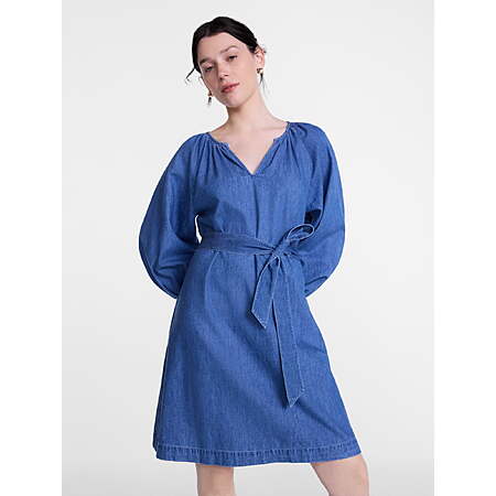 Scenario Women's and Women's Plus Mini Dress with Long Balloon Sleeves, Sizes XS-4X at Walmart.com