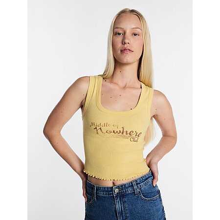 Kacey Lee Women's Middle of Nowhere Club Graphic Cutaway Tank Top, Sizes XS-XL at Walmart.com