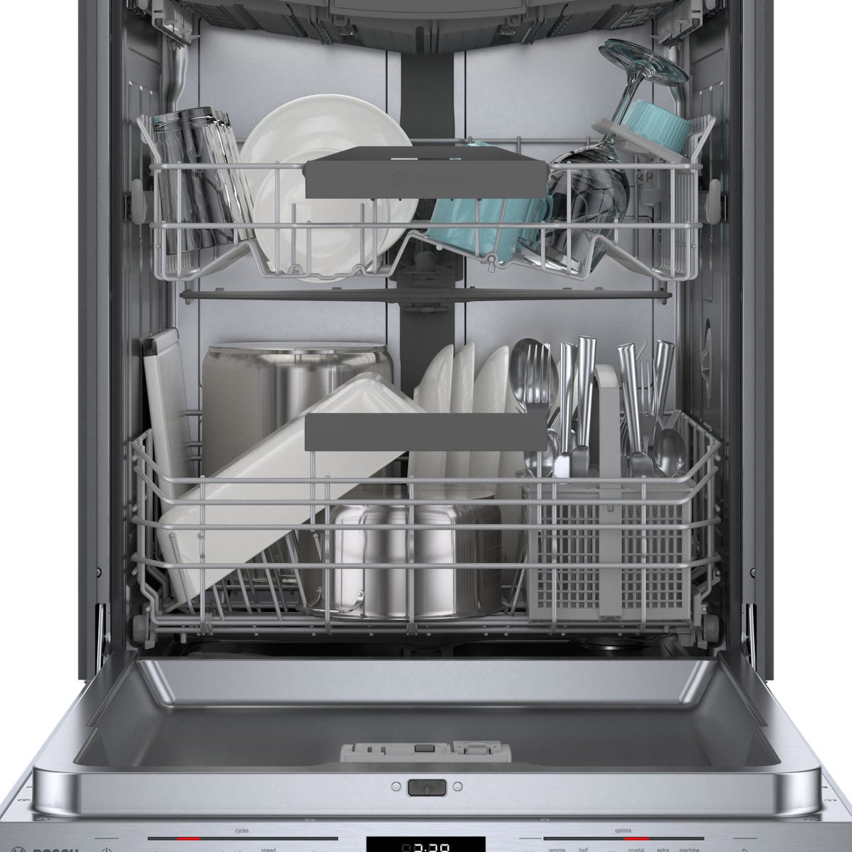 Bosch 800 Series Top Control Towel Bar Handle Dishwasher Stainless Steel Tub CrystalDry Technology Ultra Quiet 42 dBa 1149.99 Installed