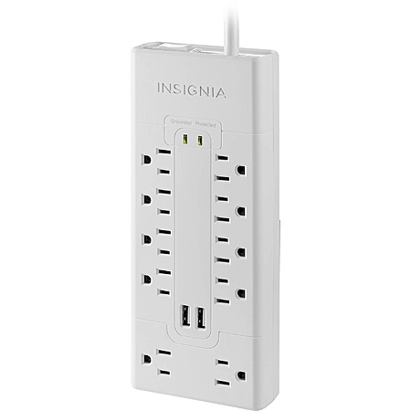 Insignia 10 Outlet / 2 USB-A 2700 Joules Surge Protector $17.99 @Best Buy (2 replies)