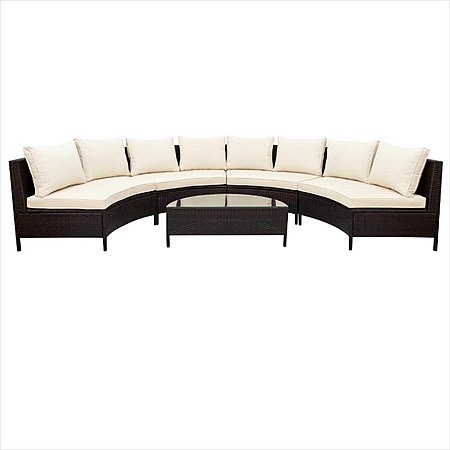 5-Piece Half-Moon Outdoor Sectional $64.49