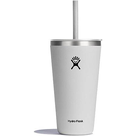 28-Oz Hydro Flask All Around Tumbler w/ Straw Lid (Cascade or White) $16.50
