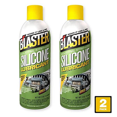 2-Pk 11-Oz Blaster Industrial Strength Silicone Lubricant Spray