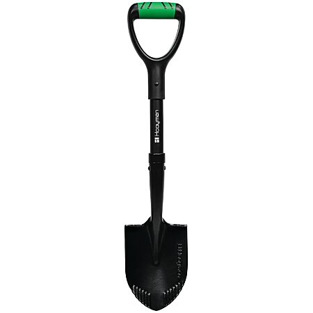 Hooyman Mini Digging Shovel with Heavy Duty Carbon Steel Construction, Ergonomic No-Slip H-Grip Handles, D Handle, and Serrated Blades $16.79