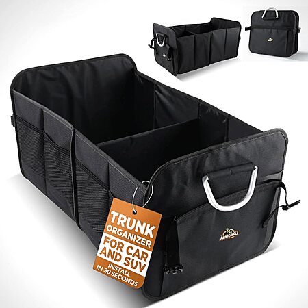 Prime Members: Armor All 8-Compartment Collapsible Car Trunk Organizer w/ Aluminum Handles $18 + Free Shipping
