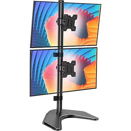 Prime Members: Huanuo Vertical Stack Position Dual Monitor Stand (for ...
