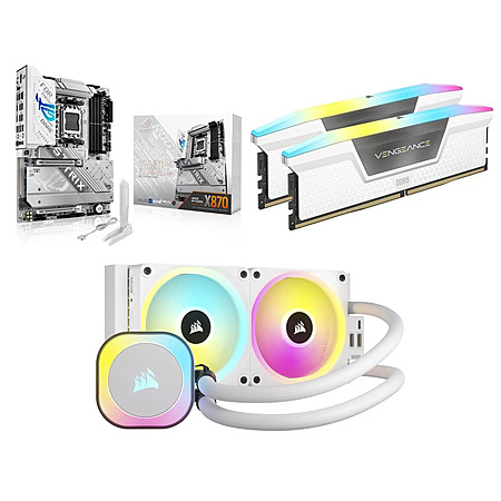 ASUS ROG STRIX X870-A Gaming MB + 32GB CORSAIR RAM + Corsair H100i Cooler $440 + Free Shipping