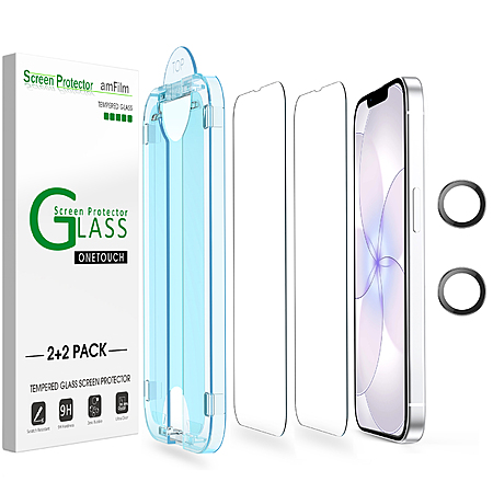 2-Pack amFilm OneTouch Screen Protectors for iPhone 17e/17/16/15 + 2-Pack Camera Lens Protectors from $4.49 + Free Shipping w/ Prime (2 replies)