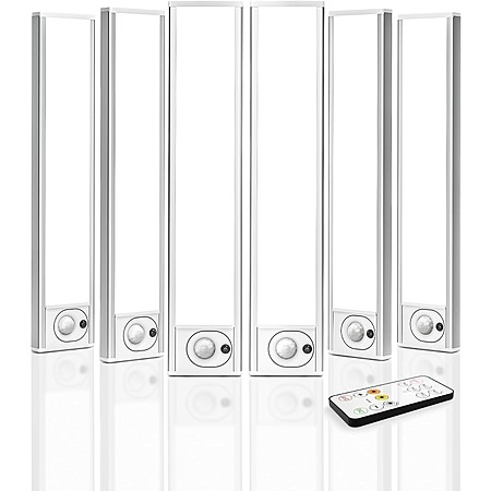 6-Pack AMETHEUS 8" Rechargeable Under Cabinet Motion Sensor Lights w/ 3 Color Temperatures $25.19 + Free Shipping w/ Prime