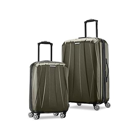2-Pc Samsonite Centric 2 Hardside Expandable Spinner Luggage Set (20/24, Olive) $95 & More + Free S&H w/ Prime