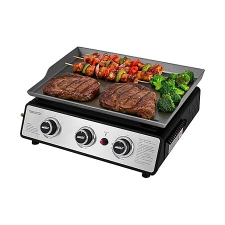 Royal Gourmet Portable 3-Burner 25,500 BTU Tabletop Gas Griddle $65 & More + Free S&H w/ Prime