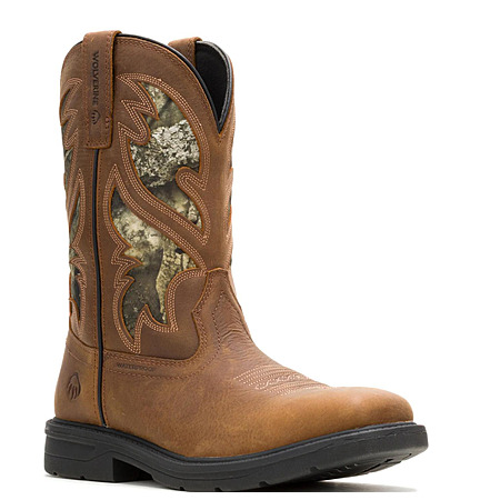 Wolverine Men's Rancher Level Pull-On Steel-Toe Work Wellington Boot (Camo) $66 + Free S&H