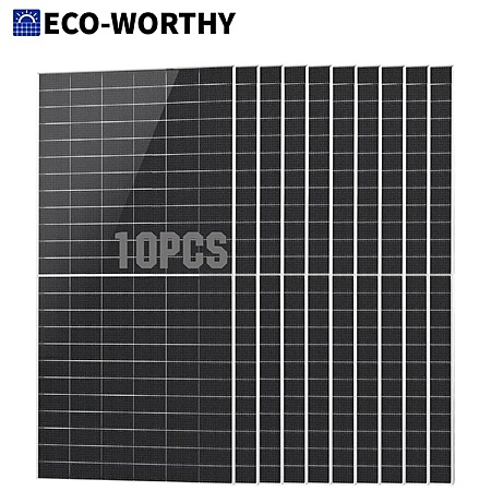 10-Piece ECO-WORTHY 590W N-Type Bifacial Solar Panels $2100 + Free Shipping