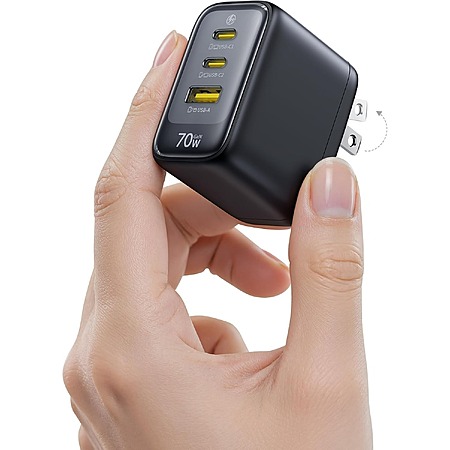 Prime Members: 3-Port 70W Baseus Enerfill USB-C Charger $20 & More + Free Shipping