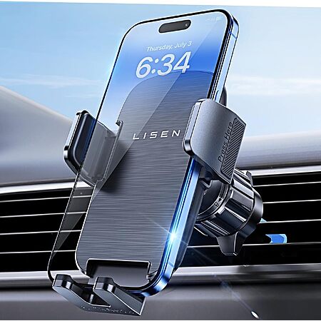 Prime Members: LISEN Phone Mount for Car Vent (Thick Cases Friendly) $5 & More + Free S&H