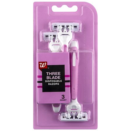 Walgreens:3-Count Men's 3-Blade Sensitive Skin Disposable Razors $3, 3 ...