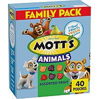 40-Count 0.8-Ounce Mott's Fruit Flavored Snacks (Animals, Assorted Fruit) $5.18 w/ S&S + Free Shipping w/ Prime or on $35+