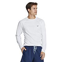 [Prime]Speedo Men's UV Long-Sleeve Swim Shirt: White $15, Peacock $15.79 + Free Shipping w/ Prime or on $35+