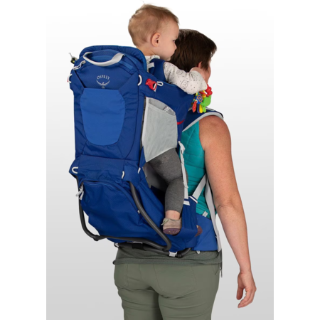 20L Osprey Poco Child Carrier Hiking Backpack Bag (Blue Sky, Supports ...