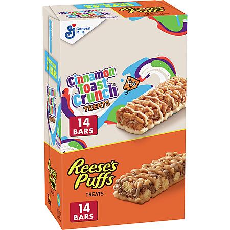 28-Count Breakfast Cereal Treat Bars Variety Pack (Various Flavors) $5.93 w/ S&S + Free Shipping w/ Prime or on $35+