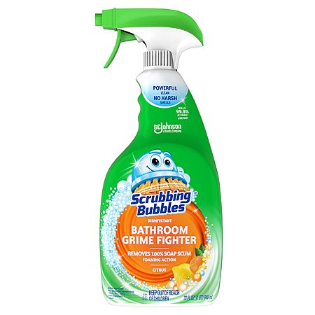 32-Oz Scrubbing Bubbles Disinfectant Bathroom Grime Fighter Cleaning Spray (Citrus) $2.97 w/ S&S + Free Shipping w/ Prime or on $35+