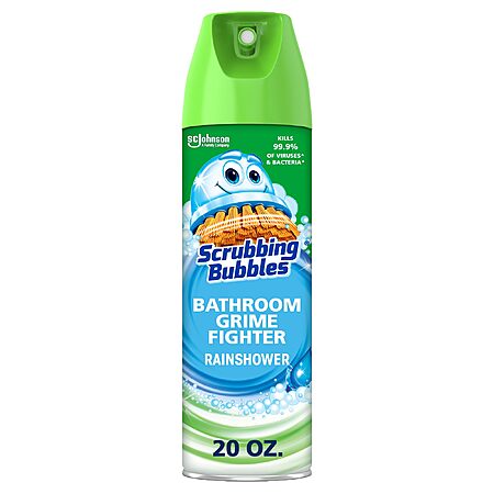 20-Oz Scrubbing Bubbles Bathroom Grime Fighter Foaming Disinfectant Cleaner (Rainshower) $3.32 w/ S&S + Free Shipping w/ Prime or on $35+
