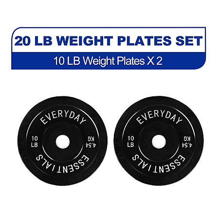 2-Count 10-Lb Bumper Plates for $13.87!