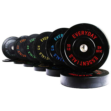 370-Lb Bumper Plate Set for $244.88!