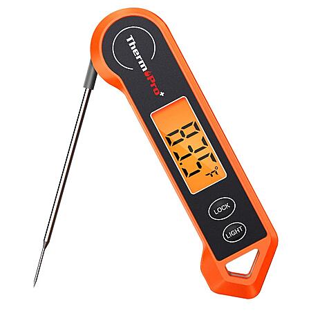 ThermoPro TP19H Digital Instant Read Meat Thermometer (Orange) $12.99 + Free Shipping w/ Prime or on $35+